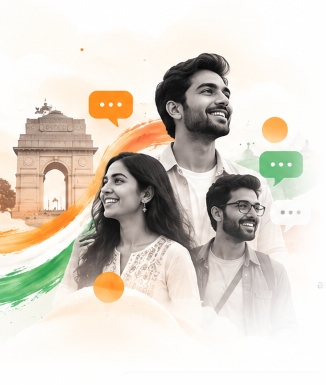 Indian Youth & India Gate