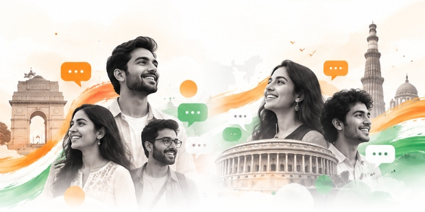 Indian Youth, India Gate & Parliament